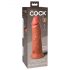 King Cock Elite 8 vakuumski dildo (20cm) - tamne boje