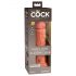 King Cock Elite 8 vakuumski dildo (20cm) - tamne boje