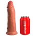 King Cock Elite 8 vakuumski dildo (20cm) - tamne boje