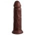 King Cock Elite 8 - Realistic Suction Cup Dildo (8 inches) - Brown 