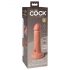 King Cock Elite 6 - realistični vibrator sa prijanjajućom bazom (15cm) - prirodan