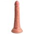 King Cock Elite 7 - připínací, rádiem řízený, realistický vibrátor (18 cm) - přírodní