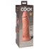 Kraljevski Cock Elite 8 - realistični vibrator sa vakuumom (20cm) - prirodni