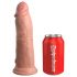 Kraljevski Cock Elite 8 - realistični vibrator sa vakuumom (20cm) - prirodni