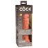 Kraljevski Cock Elite 8 - realistični vibrator 20cm (tamna boja)