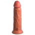 Kraljevski Cock Elite 8 - realistični vibrator 20cm (tamna boja)