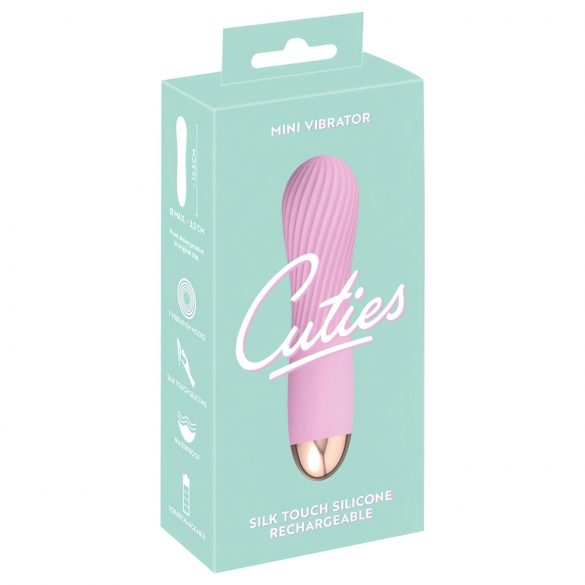 Cuties Mini - punjivi, vodootporni spiralni vibrator (pink)