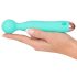 Cuties Mini Wand - punjivi, vodootporni masažer vibrator (zelena)