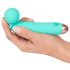 Cuties Mini Wand - punjivi, vodootporni masažer vibrator (zelena)