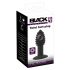 Black Velvet Twist - punjivi silikonski analni vibrator (crni)