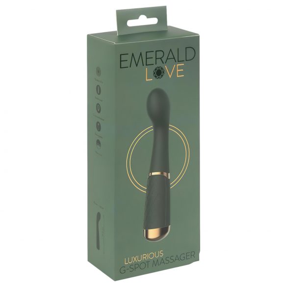 Emerald Love Luxurious G Spot Vibe - nabíjecí, vodotěsný vibrátor na bod G (zelený)