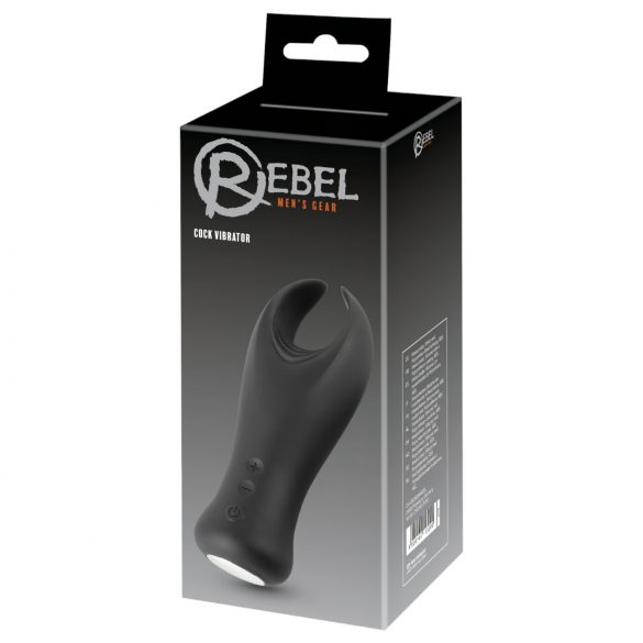 Rebel - crni vibrirajući glavić vibrator