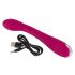 SMILE G-spot - punjivi G-tačka vibrator sa rebrima (ljubičasti)