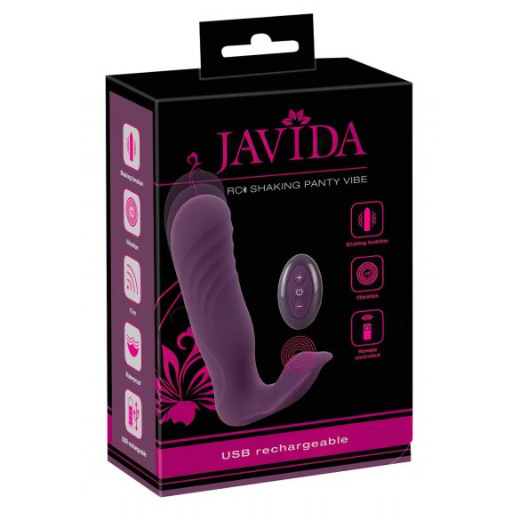 Javida RC - dvostruki radio klitorisni vibrator (ljubičasti)