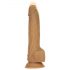 Naked Addiction 9 - radio kontrolisani vibrirajući dildo - tamna (23cm)