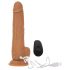 Naked Addiction 9 - radio kontrolisani vibrirajući dildo - tamna (23cm)