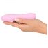 Cuties Mini 3 - mini vodootporni rebrasti vibrator (roze)