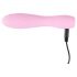 Cuties Mini 3 - mini vodootporni rebrasti vibrator (roze)