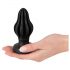 ANOS - rebrasti mekani analni dildo - 5cm (crni)