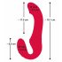 You2Toys Strapless - bežični strap-on vibrator (crveni)