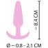 Cuties Mini Analni Plug - silikon - roze (2,1 cm)