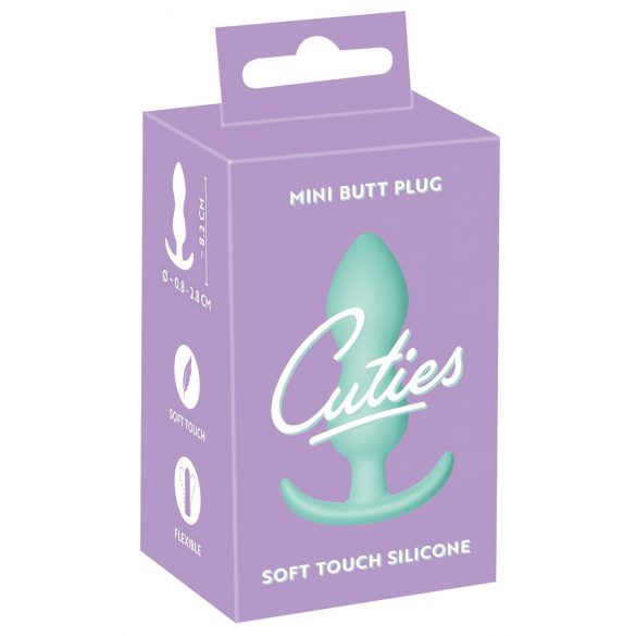 Cuties mini analni čep - silikon, mint (2,3cm)