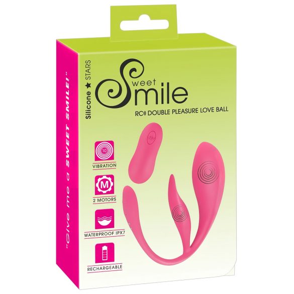 SMILE - bežično vibrirajuće jaje sa akumulatorom (roze)