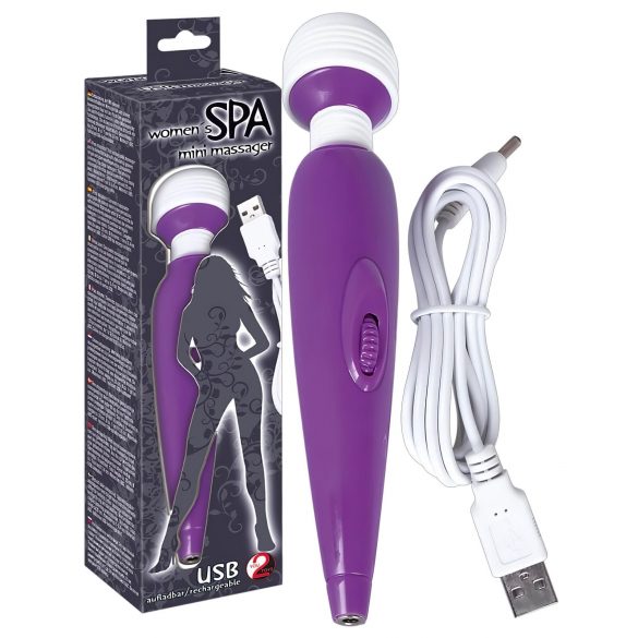 You2Toys - SPA Wand - punjivi masažer vibrator (ljubičasti)