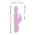 SMILE Pearly Rabbit - zeka vibrator sa biserima (pink)