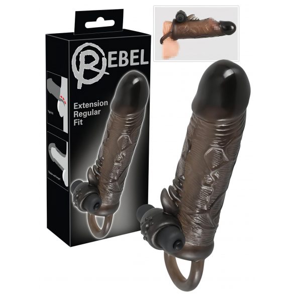 Rebel Regular - Vibrirajući penis rukav (19cm)