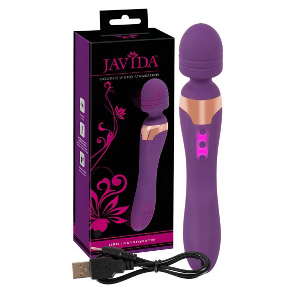 Javida Double - dvostruki masažer vibrator (ljubičasti)