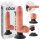 King Cock 7 vibrantni dildo sa postoljem (18 cm) - prirodno