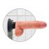 King Cock 7 vibrantni dildo sa postoljem (18 cm) - prirodno