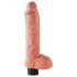 King Cock 10 vakuumski vibrator (25 cm) - prirodna boja