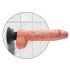 King Cock 10 vakuumski vibrator (25 cm) - prirodna boja