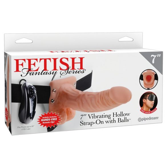 Fetiš Strap-on 7 - Priključni vibrator (prirodni)