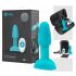 b-Vibe Rimming - tirkiz analni vibrator sa rotirajućim kuglicama