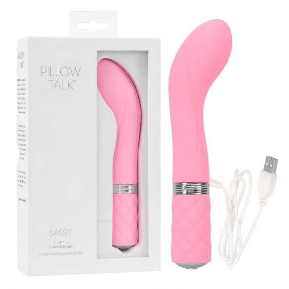 Pillow Talk Sassy - punjivi G-tačka vibrator (pink)