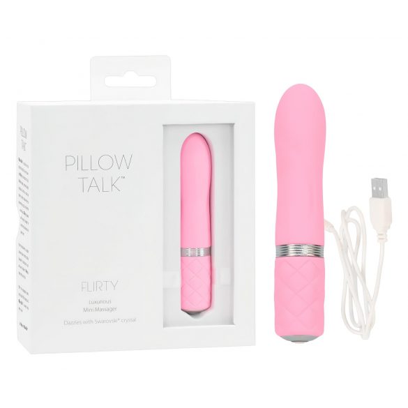 Pillow Talk Flirty - punjivi ružičasti vibrator