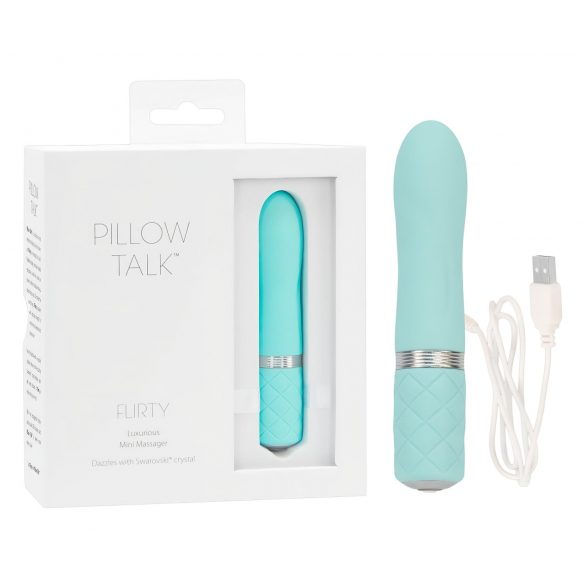 Pillow Talk Flirty - tirkizni vibrator sa punjivom baterijom