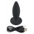 Crni Velvet S - akumulatorski analni vibrator za početnike (mali, crni)