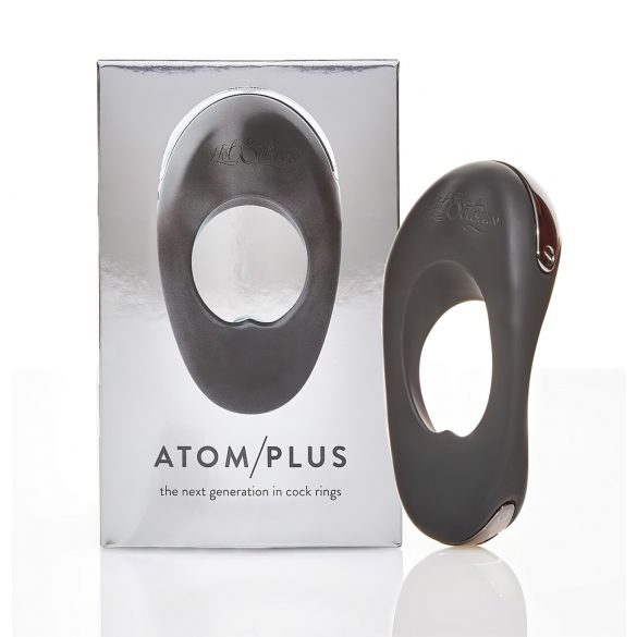 Atom Plus - dvostruki motor, crni vibracioni prsten za penis