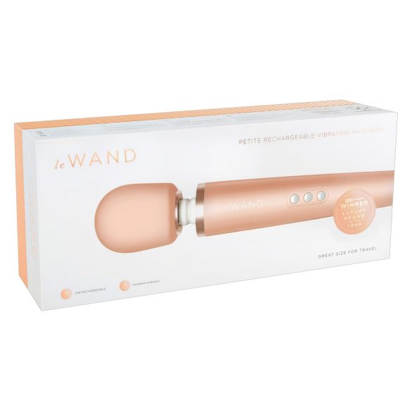 Le Wand Petite - ekskluzivni masažni vibrator (roze-zlatni)