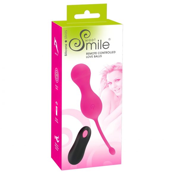 SMILE Ljubavne Kugle - bežični vibrator jaje (roze)