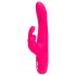 Happyrabbit Curve Slim - vodootporni vibrator sa klitoralnim dodatkom (pink)