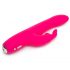 Happyrabbit Curve Slim - vodootporni vibrator sa klitoralnim dodatkom (pink)