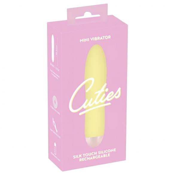 Cuties Mini Vibrator - žuti, punjivi vibrirajući štapić