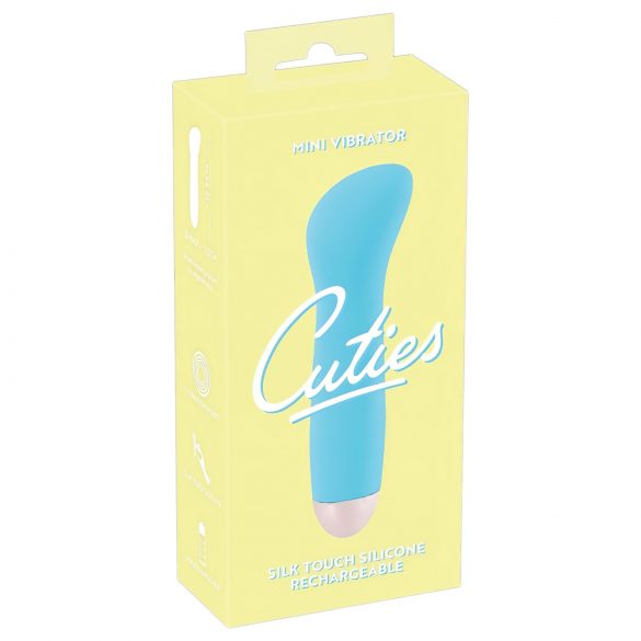 Cuties Mini Blue - nabíjecí vibrátor na bod G (tyrkysový)