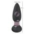 Black Velvet rotirajući analni vibrator sa perlama (crni)