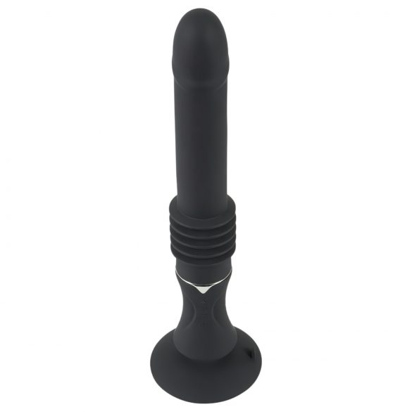 You2Toys seks mašina - crni vibrator sa sisaljkom